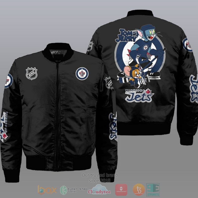 Winnipeg Jets NHL Tom And Jerry Bomber Jacket