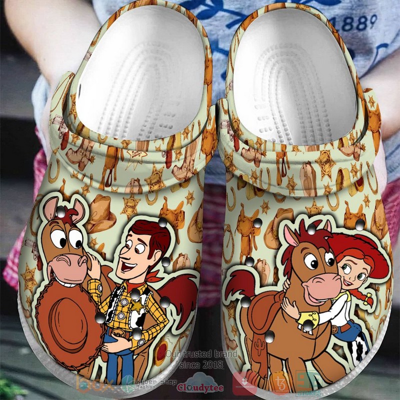 Woody Jessie Bullseye Toy Story Crocband Clog 1