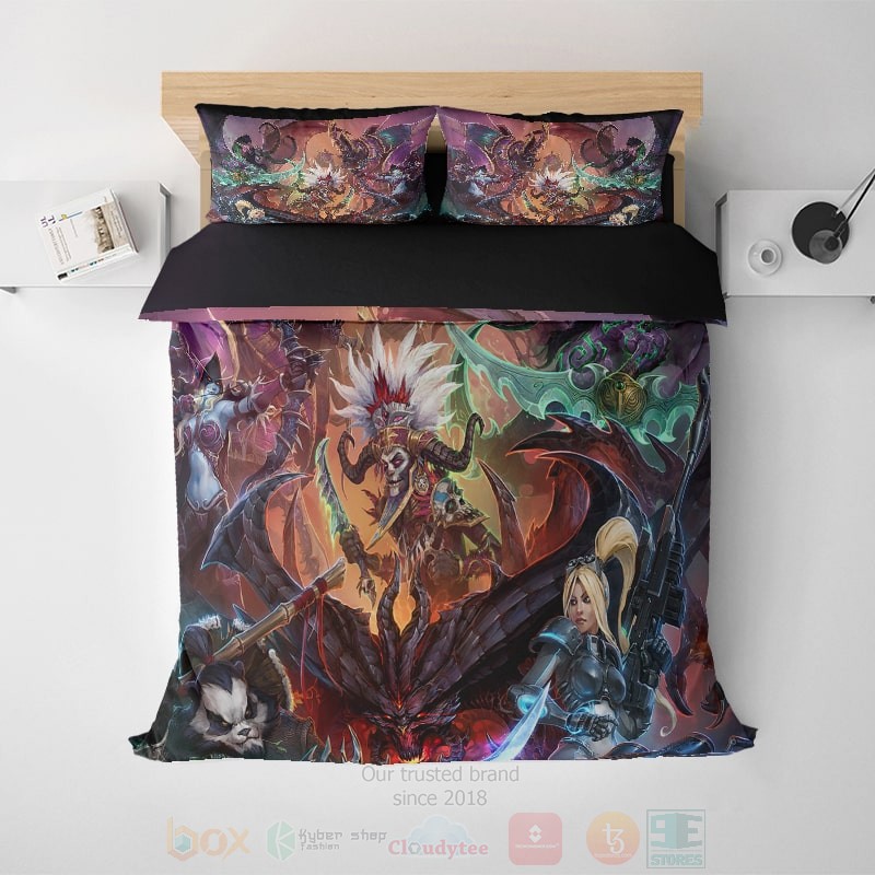 World of Warcraft All Cast Brushed Gamming Bedding Set