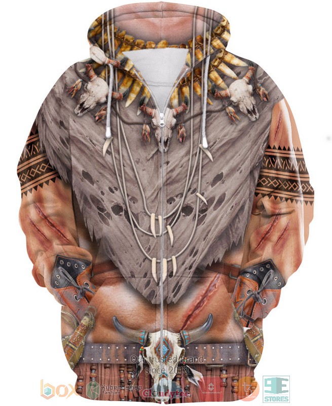 Bison Brown Pride Native American 3D Shirt Hoodie 1 2 3 4 5