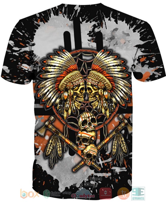 HOT Yellow Native Skull All Over Printed 3D Shirt, Hoodie 6 Yellow Native Skull 3D Shirt Hoodie 1 2 3 4 5