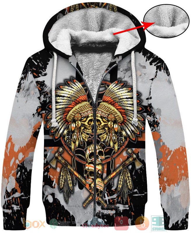 HOT Yellow Native Skull All Over Printed 3D Shirt, Hoodie 7 Yellow Native Skull 3D Shirt Hoodie 1 2 3 4 5 6
