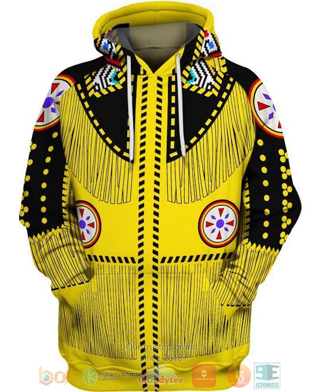 Yellow Native purple 3D Shirt Hoodie