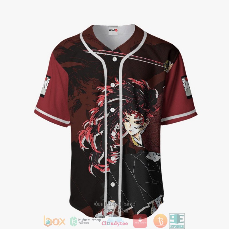 Yoriichi Tsugikuni Demon Slayer Baseball Jersey Shirt 2 Yoriichi Tsugikuni Demon Slayer Baseball Jersey Shirt 1