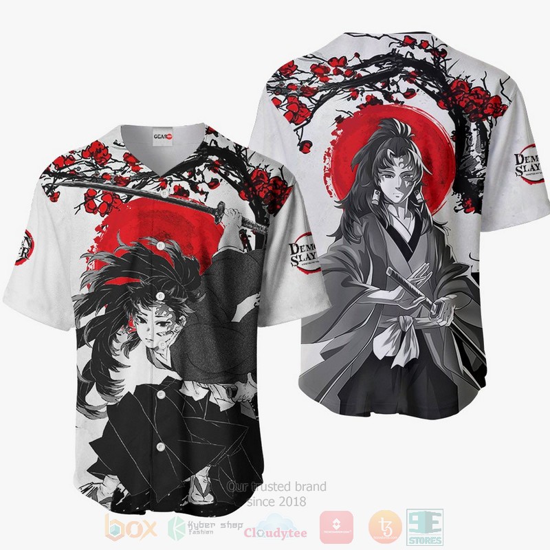 HOT Yoriichi Tsugikuni Kimetsu Anime Baseball Jersey shirt 6 Yoriichi Tsugikuni Kimetsu Anime Baseball Jersey