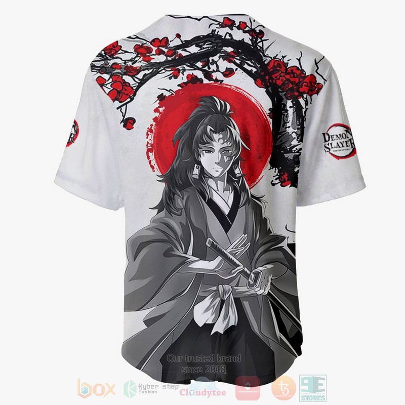 HOT Yoriichi Tsugikuni Kimetsu Anime Baseball Jersey shirt 3 Yoriichi Tsugikuni Kimetsu Anime Baseball Jersey 1 2