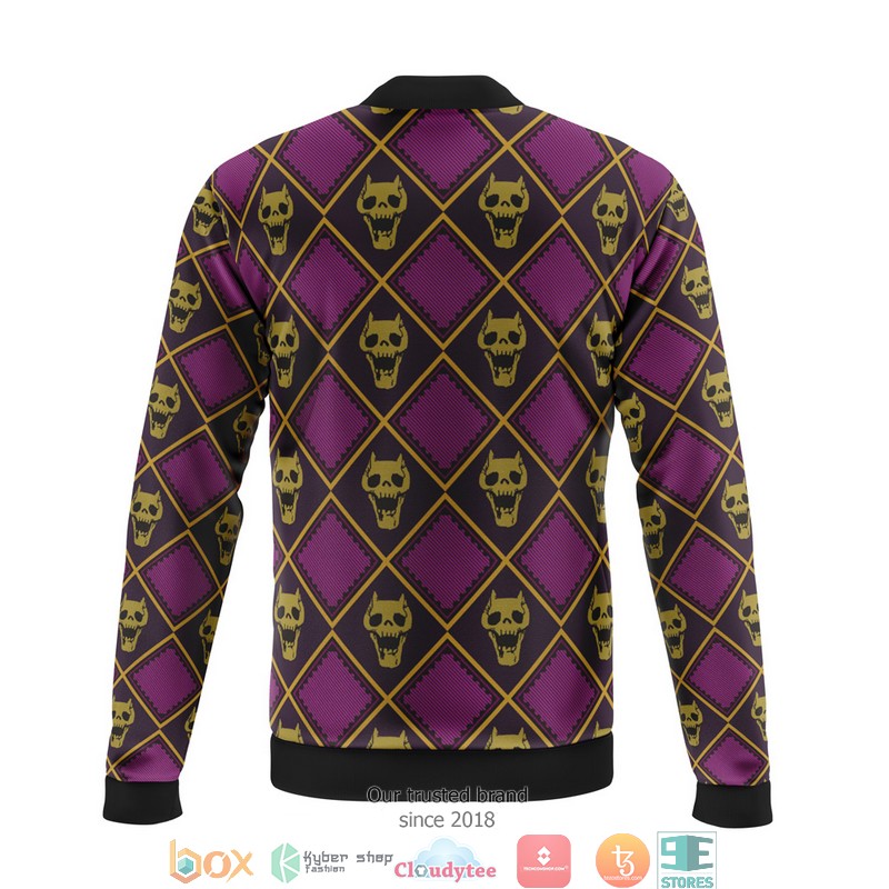 Yoshikage Kira Killer Queen Jojos Bizarre Adventure Fleece Bomber Jacket 2 Yoshikage Kira Killer Queen Jojos Bizarre Adventure Fleece Bomber Jacket 1