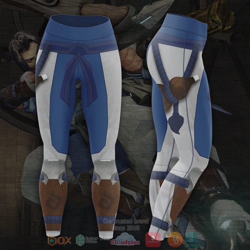 Young Master Hanzo blue grey Unisex Leggings 1