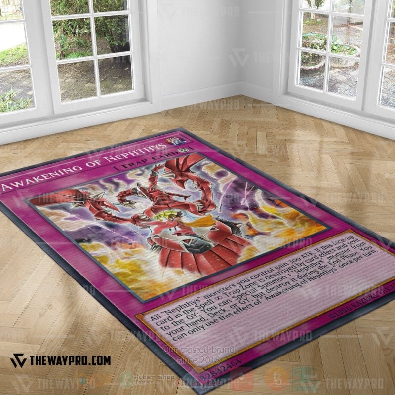 BEST Yu-Gi-Oh-Anime Awakening of Nephthys Rug Carpet 4 Yu Gi Oh Awakening of Nephthys Rug 1 2 3