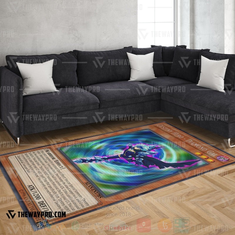 Yu Gi Oh Destiny Hero Diamond Gal Rug 1