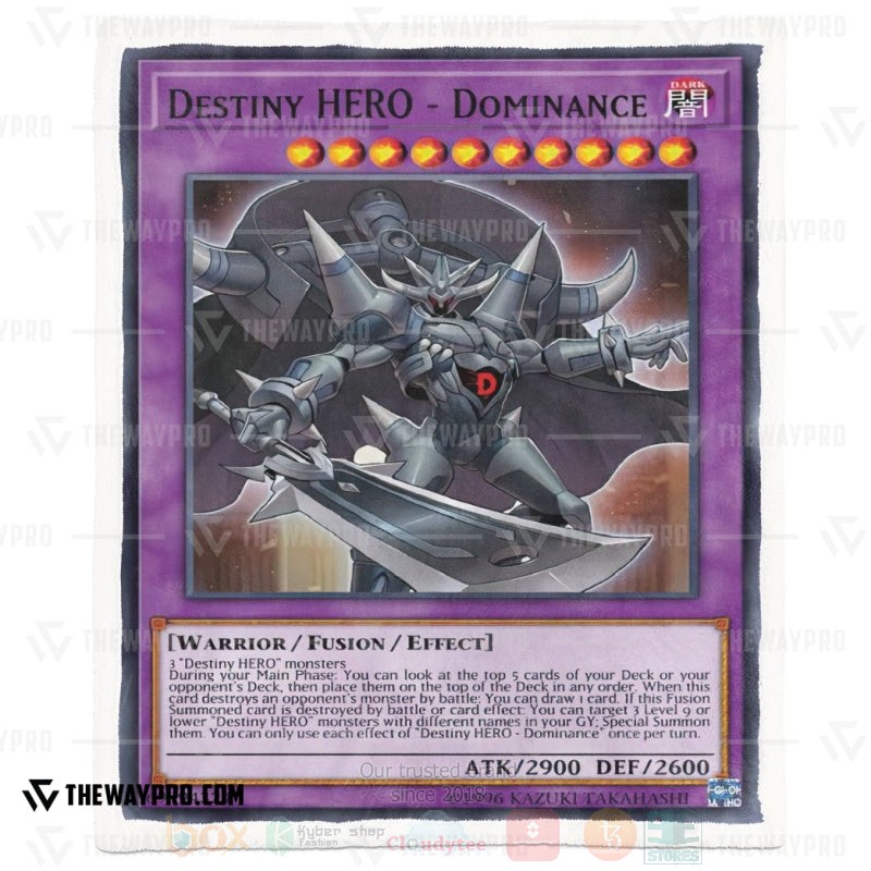 BEST Yu-Gi-Oh-Anime Destiny Hero-Dominance Soft Sherpa Blanket 4 Yu Gi Oh Destiny Hero Dominance Soft Blanket 1 2 3