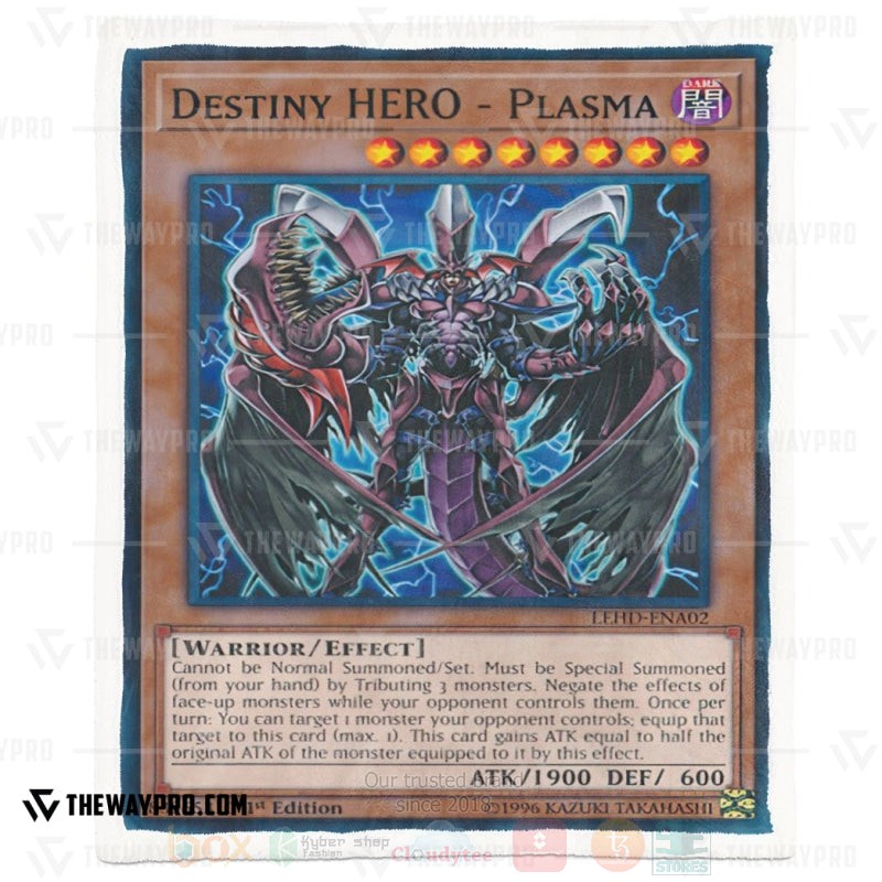BEST Yu-Gi-Oh-Anime Destiny Hero-Plasma Soft Sherpa Blanket 4 Yu Gi Oh Destiny Hero Plasma Soft Blanket 1 2 3