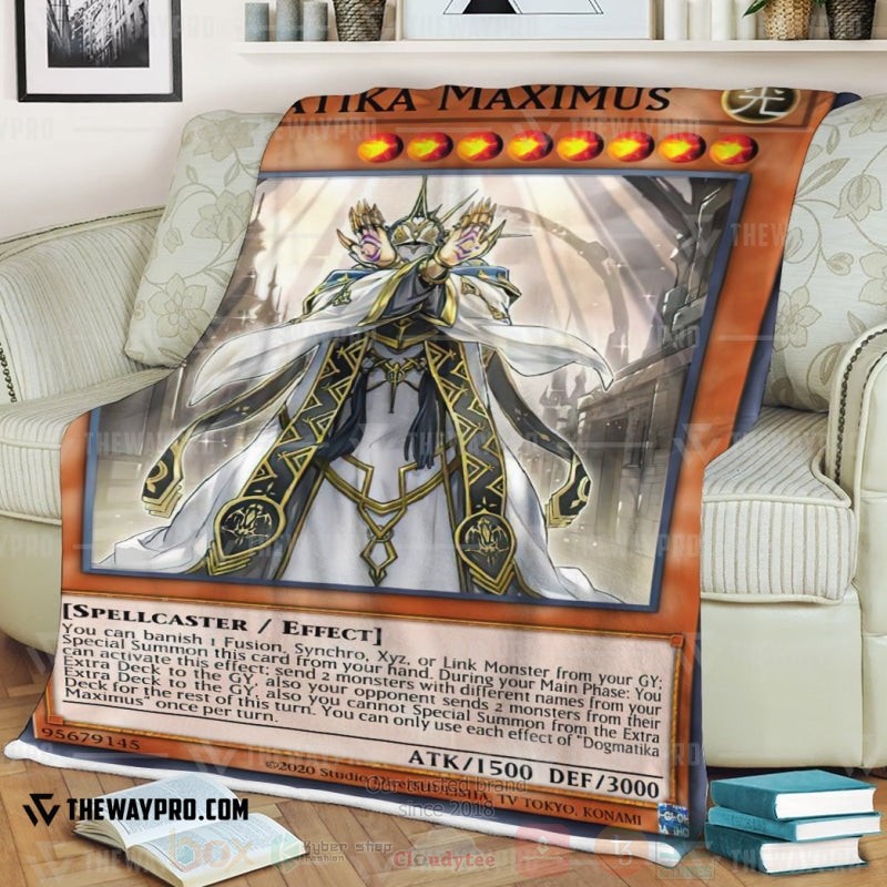 Yu Gi Oh Dogmatika Maximus Soft Blanket 1 2