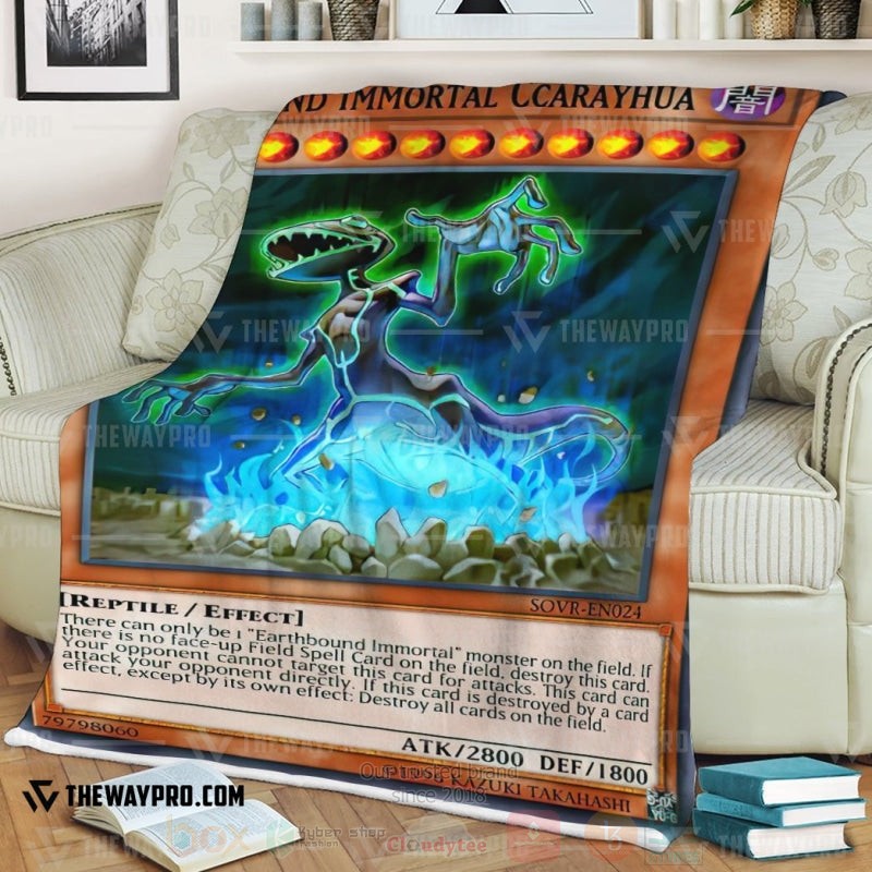 Yu Gi Oh Earthbound Immortal Ccarayhua Soft Blanket 1 2