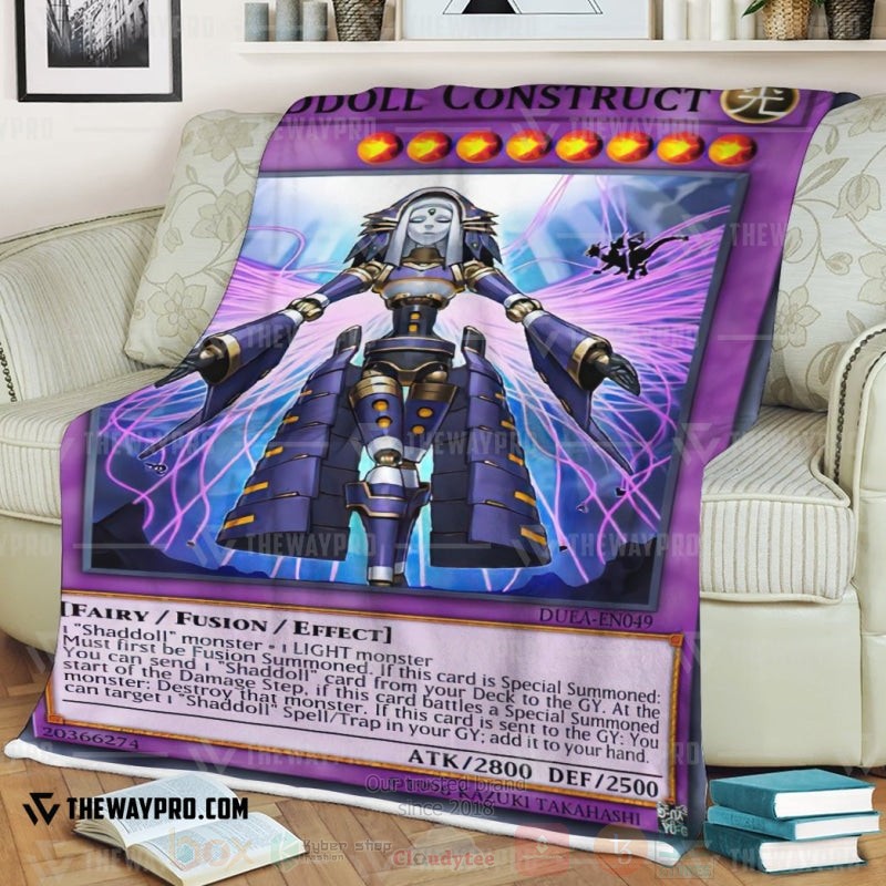 BEST Yu-Gi-Oh-Anime El Shaddoll Construct Soft Sherpa Blanket 3 Yu Gi Oh El Shaddoll Construct Soft Blanket 1 2