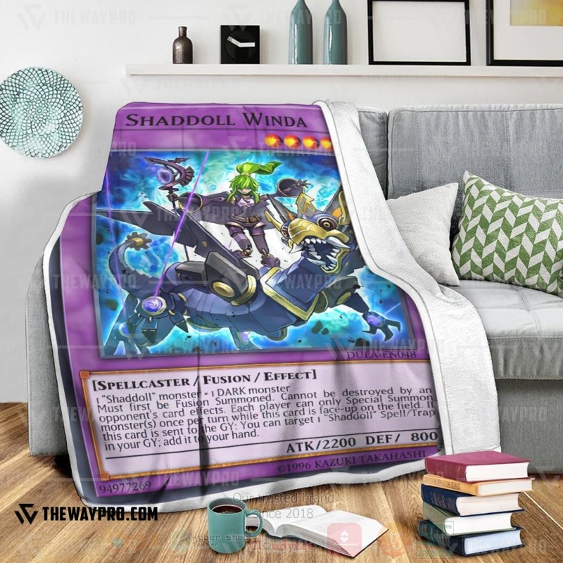 Yu Gi Oh El Shaddoll Winda Soft Blanket 1