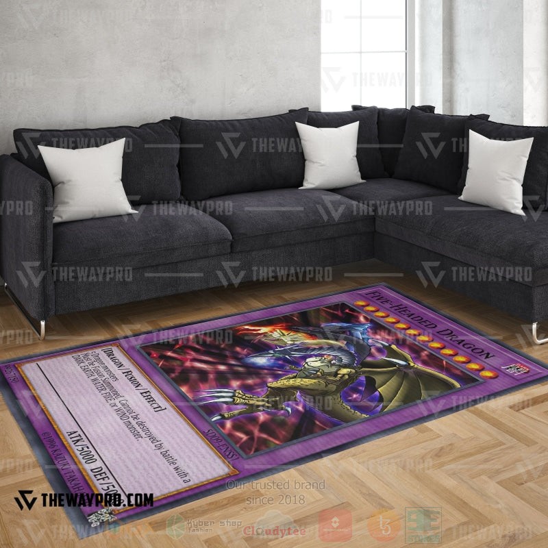 Yu Gi Oh Five Headed Dragon Rug 1