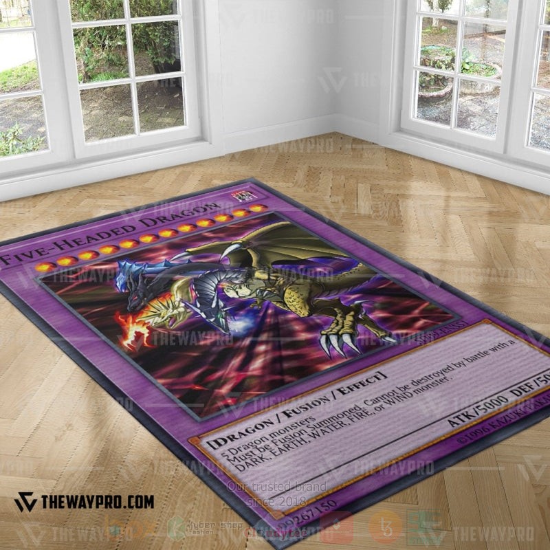 BEST Yu-Gi-Oh-Anime Five-Headed Dragon Rug Carpet 4 Yu Gi Oh Five Headed Dragon Rug 1 2 3
