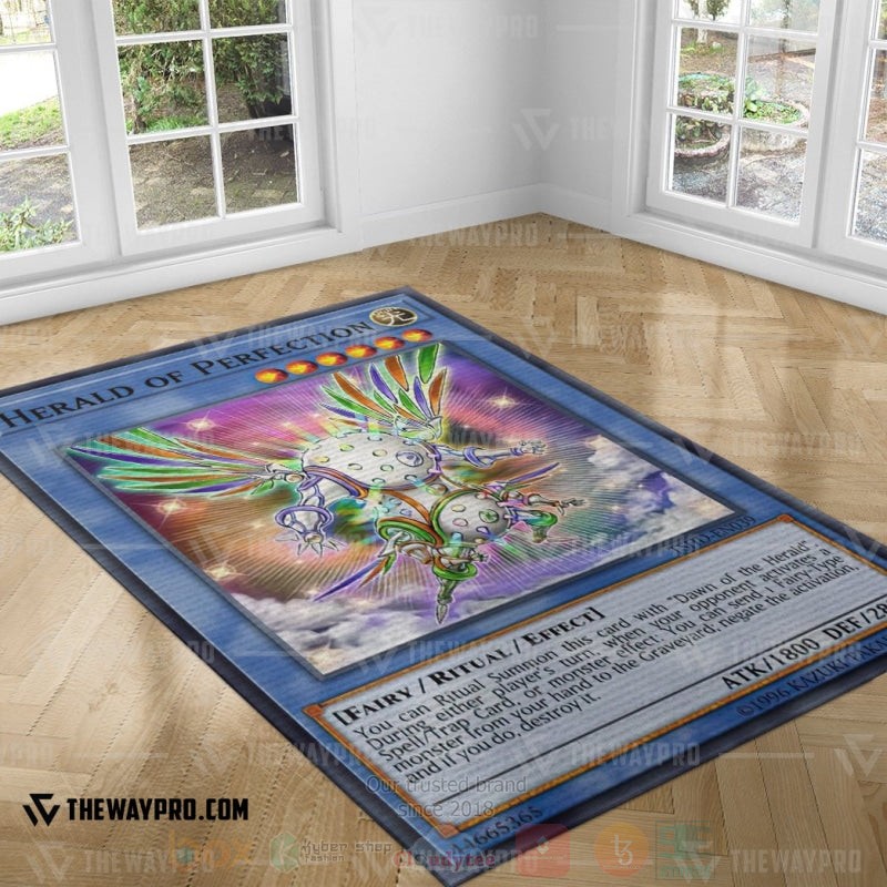 BEST Yu-Gi-Oh-Anime Herald of Perfection Rug Carpet 3 Yu Gi Oh Herald of Perfection Rug 1 2