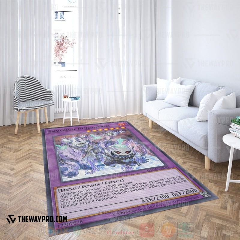 BEST Yu-Gi-Oh-Anime Invoked Purgatrio Rug Carpet 3 Yu Gi Oh Invoked Purgatrio Rug 1 2