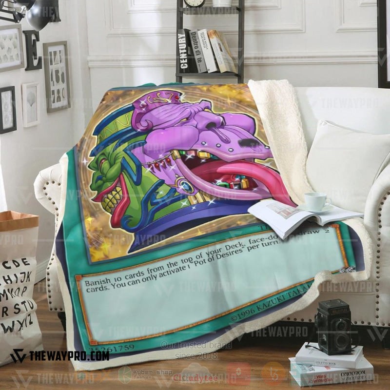 Yu Gi Oh Pot of Desires Soft Blanket