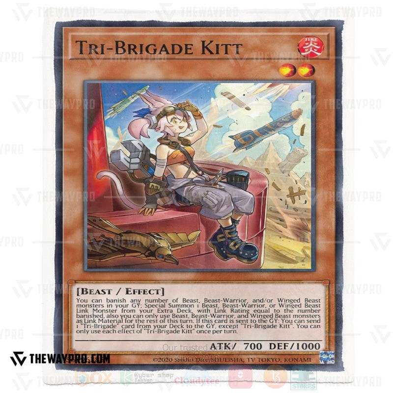 Yu Gi Oh Tri Brigade Kitt Soft Blanket 1 2 3