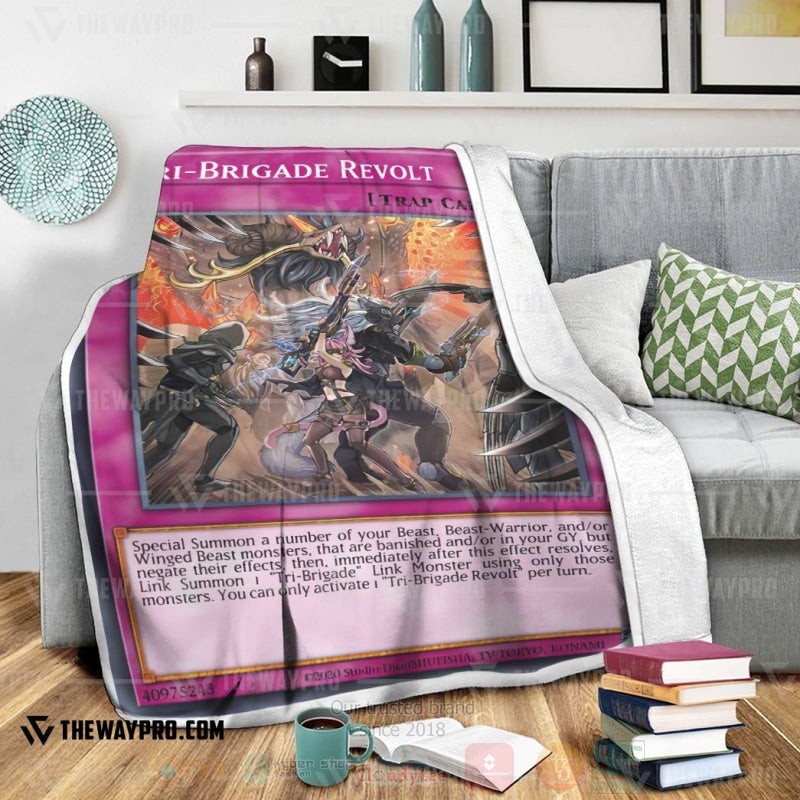 Yu Gi Oh Tri Brigade Revolt Soft Blanket 1