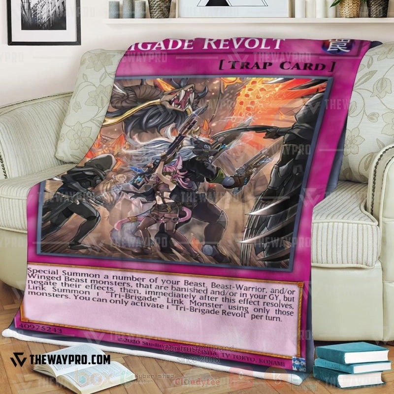 Yu Gi Oh Tri Brigade Revolt Soft Blanket 1 2