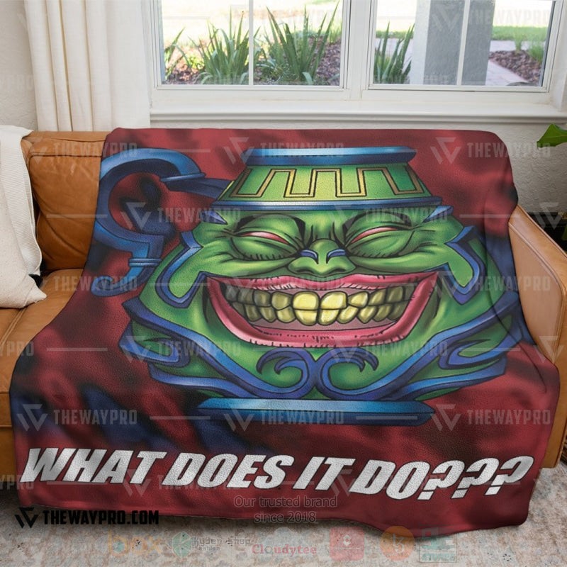 Yu Gi Oh What Does Pot of Greed Do Soft Blanket 1