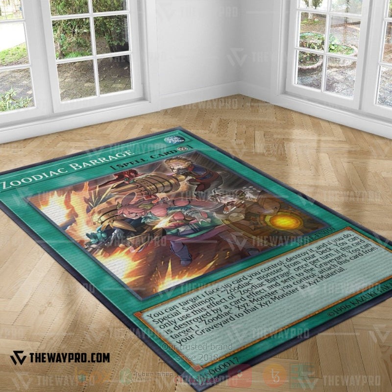 BEST Yu-Gi-Oh-Anime Zoodiac Barrage Rug Carpet 4 Yu Gi Oh Zoodiac Barrage Rug 1 2 3