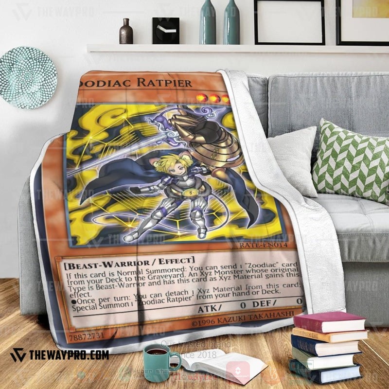Yu Gi Oh Zoodiac Ratpier Soft Blanket 1