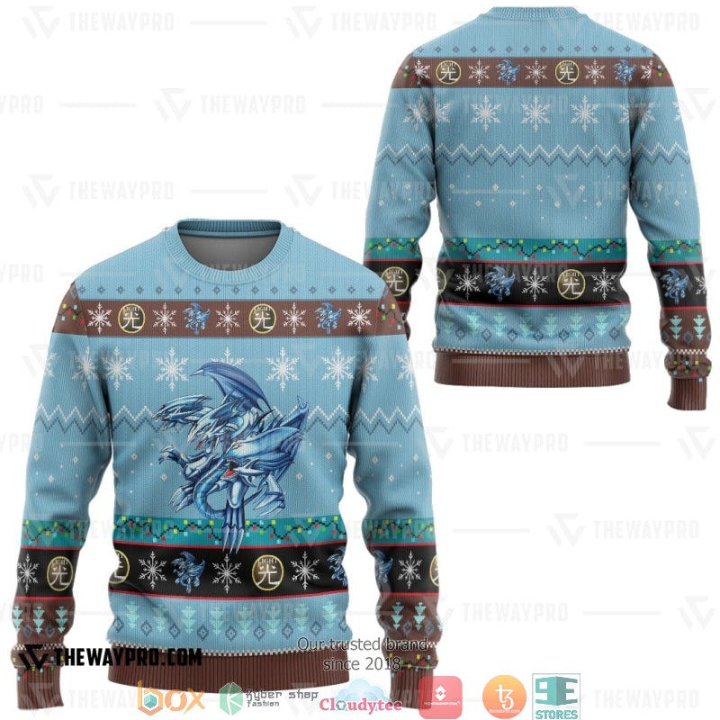 Yu Gi Oh Blue Eyes Ultimate White Dragon Sweatshirt 2 Yu Gi Oh Blue Eyes Ultimate White Dragon Sweatshirt 1