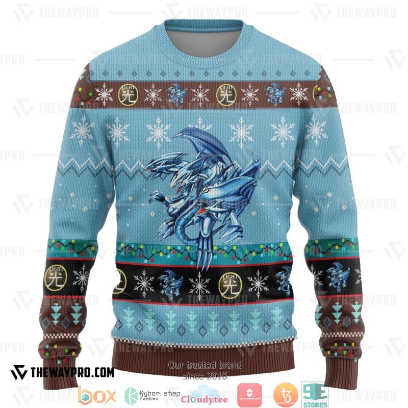 Yu Gi Oh Blue Eyes Ultimate White Dragon Sweatshirt 3 Yu Gi Oh Blue Eyes Ultimate White Dragon Sweatshirt 1 2