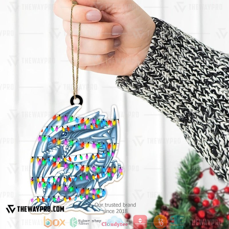 Yu Gi Oh Blue Eyes White Dragon Christmas Ornament 1