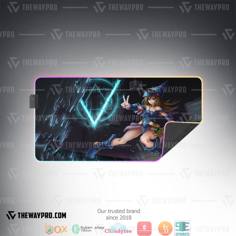 Yu Gi Oh Dark Magician Girl Neon Led Mousepad 1
