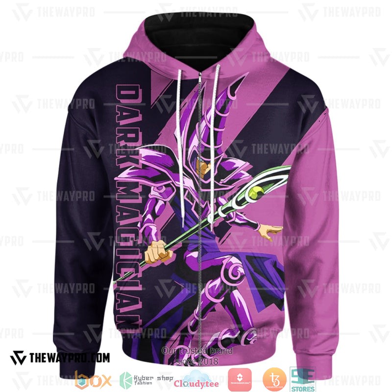 Yu Gi Oh Dark Magician Hoodie 3 Yu Gi Oh Dark Magician Hoodie 1 2