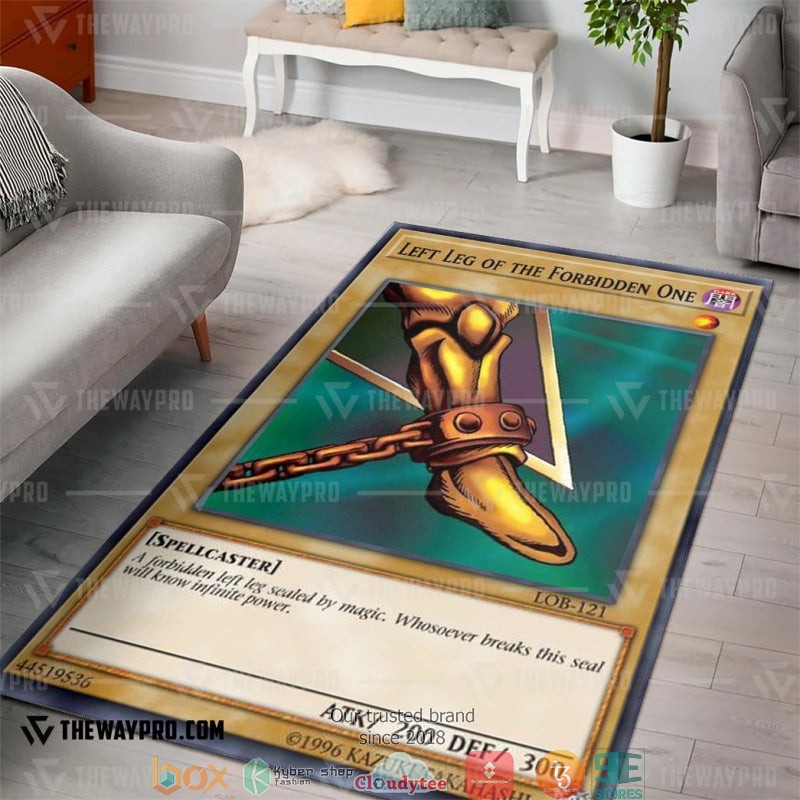 Yu Gi Oh Exodia Left Leg of the Forbidden One Rug 1 Yu Gi Oh Exodia Left Leg of the Forbidden One Rug