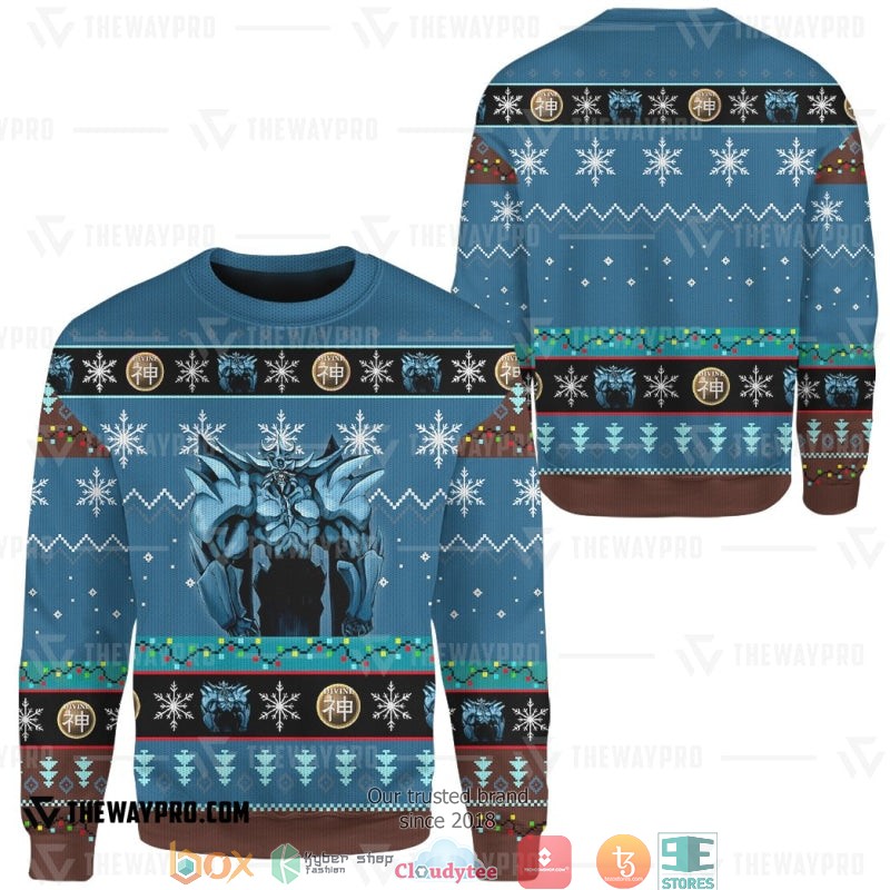 Yu Gi Oh Obelisk the Tormentor Blue Sweatshirt 1 2 3