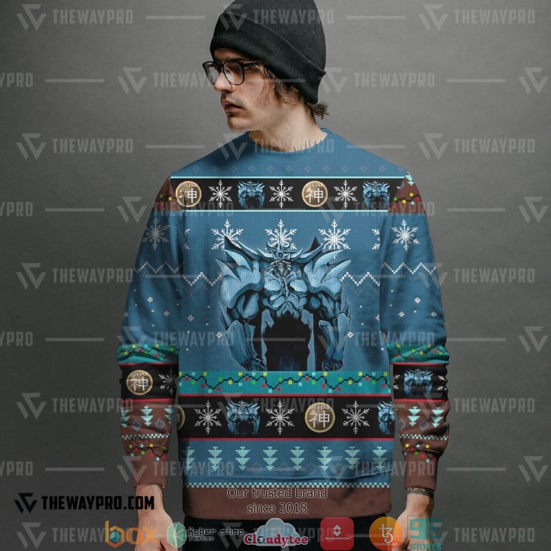 Yu Gi Oh Obelisk the Tormentor Blue Sweatshirt 1 2 3 4 5