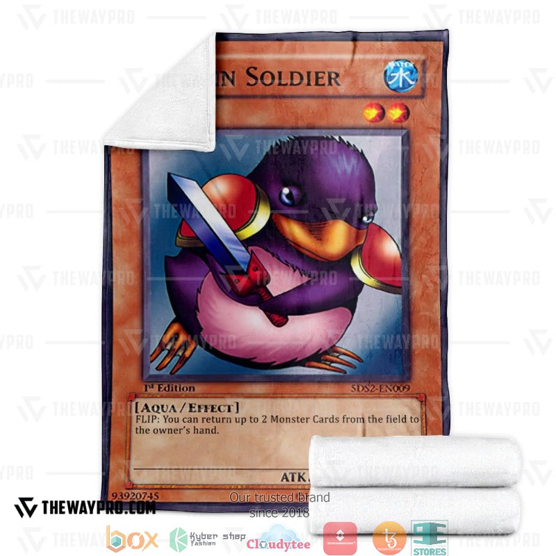Yu Gi Oh Penguin Soldier Soft Blanket 3 Yu Gi Oh Penguin Soldier Soft Blanket 1 2