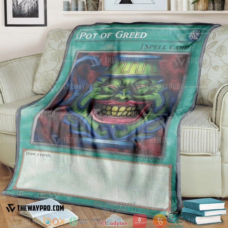Yu Gi Oh Pot Of Greed Soft Blanket 8 Yu Gi Oh Pot Of Greed Soft Blanket