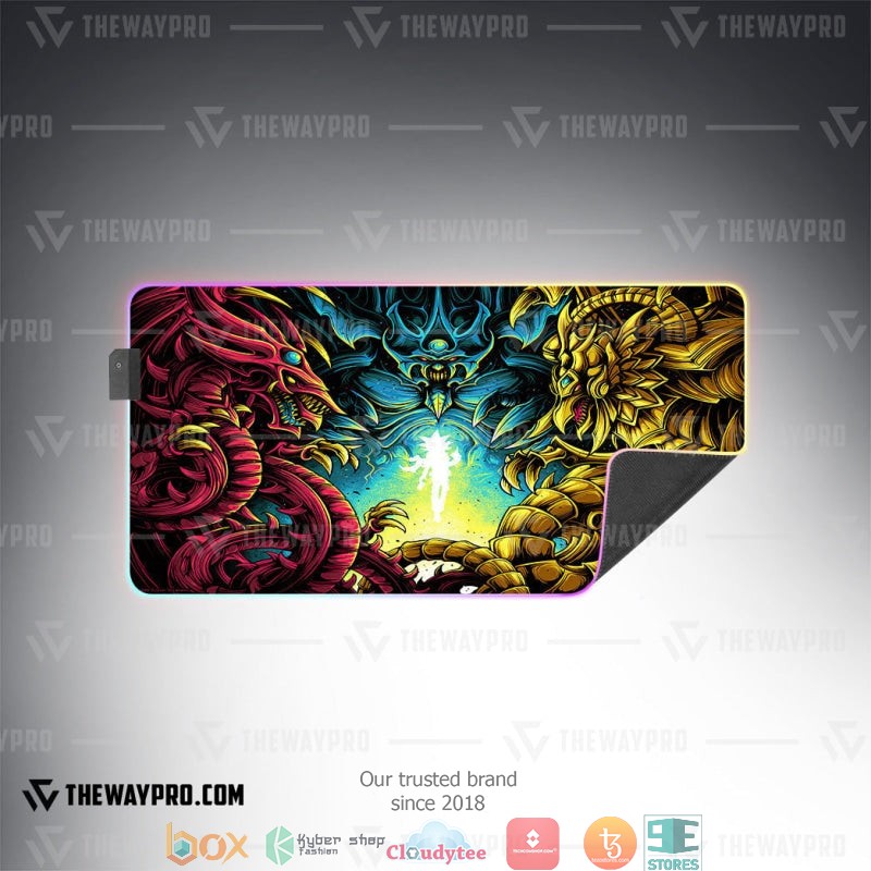 Yu Gi Oh The Egyptian Gods Led Mousepad 1