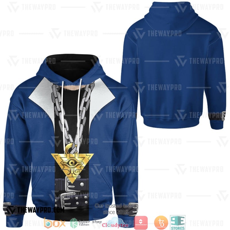 Yu Gi Oh Yugi Muto Blue Hoodie