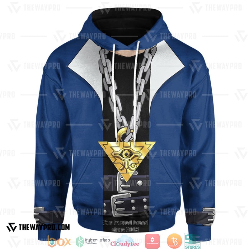 Yu Gi Oh Yugi Muto Blue Hoodie 2 Yu Gi Oh Yugi Muto Blue Hoodie 1
