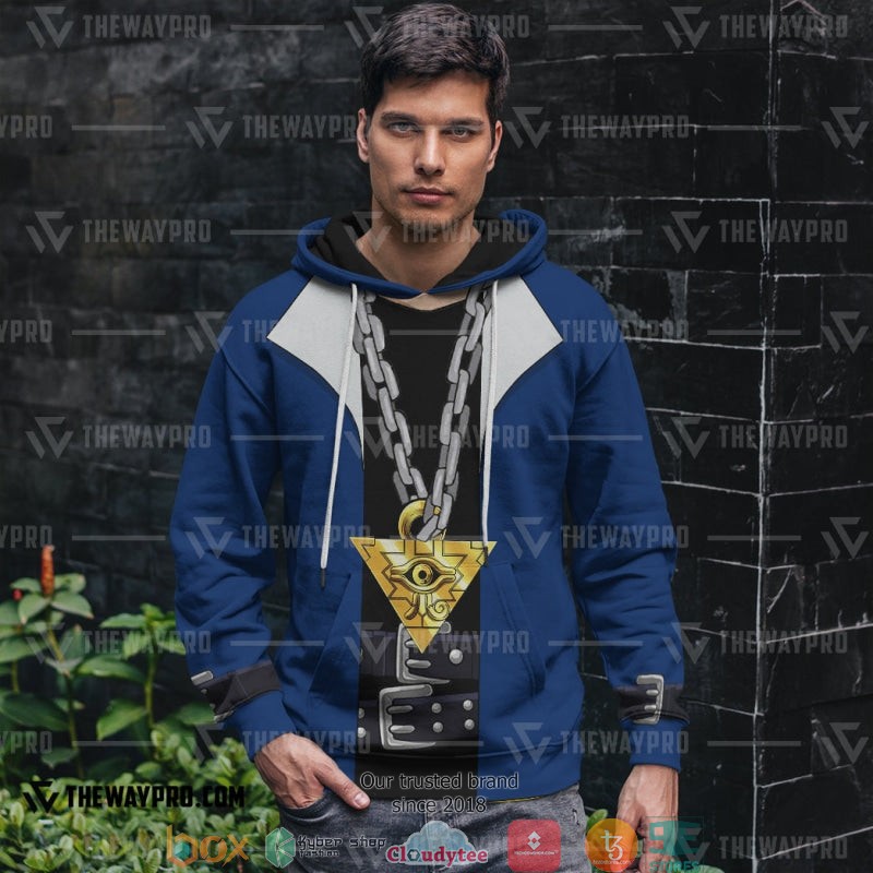 Yu Gi Oh Yugi Muto Blue Hoodie 4 Yu Gi Oh Yugi Muto Blue Hoodie 1 2 3