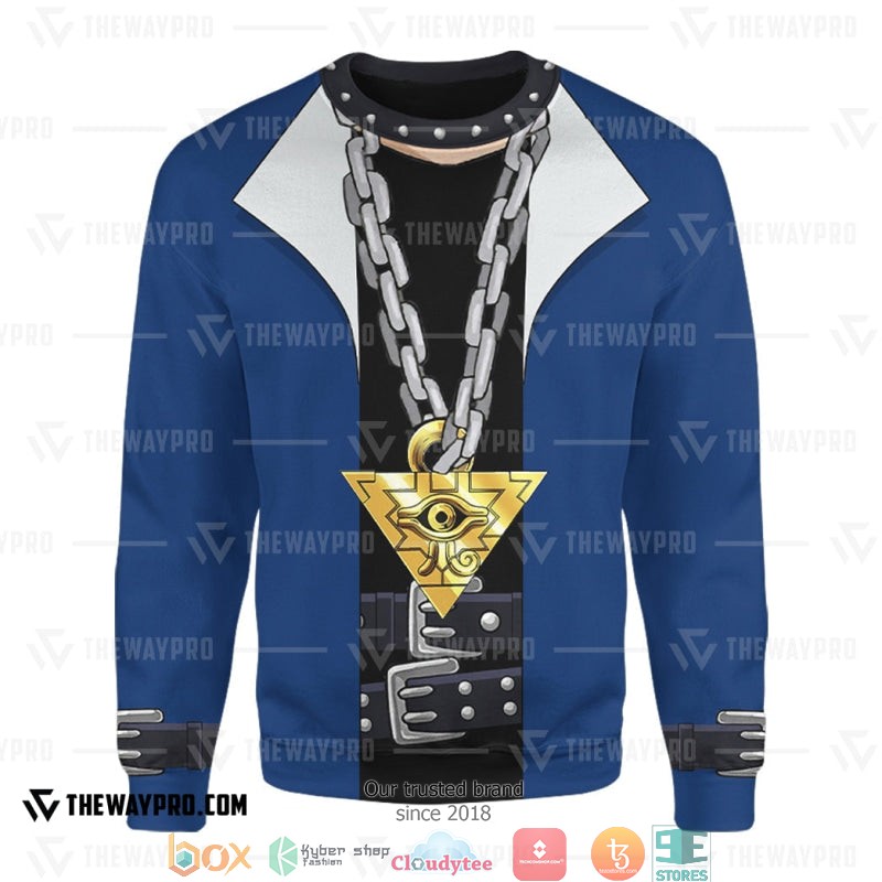 Yu Gi Oh Yugi Muto Blue Sweatshirt