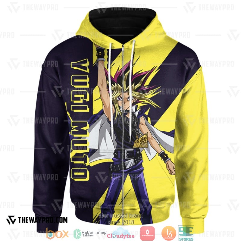 Yu Gi Oh Yugi Muto Yellow Hoodie 3 Yu Gi Oh Yugi Muto Yellow Hoodie 1 2