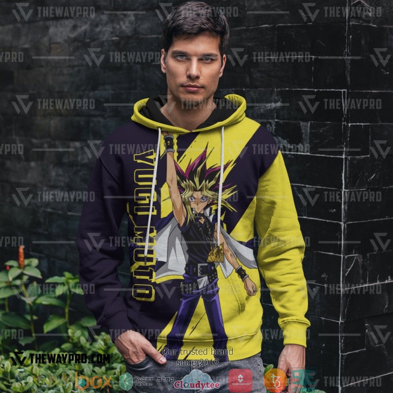 Yu Gi Oh Yugi Muto Yellow Hoodie 4 Yu Gi Oh Yugi Muto Yellow Hoodie 1 2 3