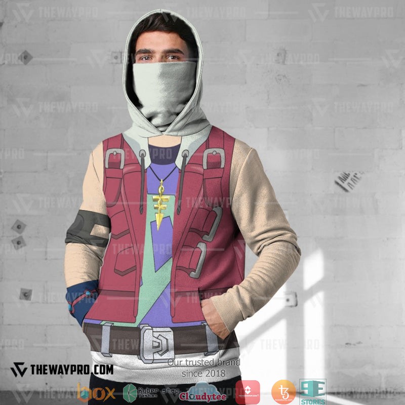 Yu Gi Oh Yuma Tsukumo Snood Hoodie