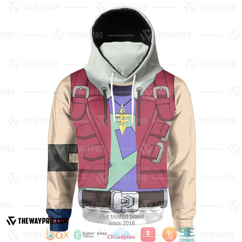 Yu Gi Oh Yuma Tsukumo Snood Hoodie 1